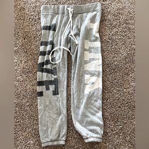 Pink Victoria’s Secret Joggers Medium